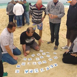 Beach Amazing Race Sand Puzzle Corporate Team Building