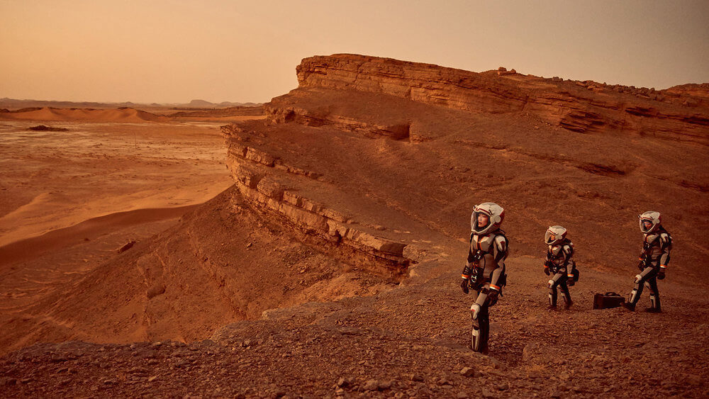 Astronauts On Mars Pretend Photo For Mars Amazing Race Page