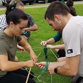 Twig Towers Team Building Construction Challenge Bamboo Twine String