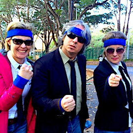 Corporate Team Building Events Opening Challenge Blues Brothers Blue Headband