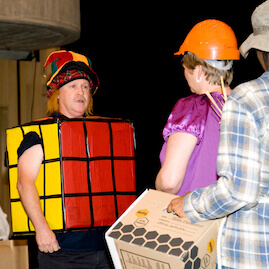 Play In A Day Jester Hat Rubiks Cube Costume