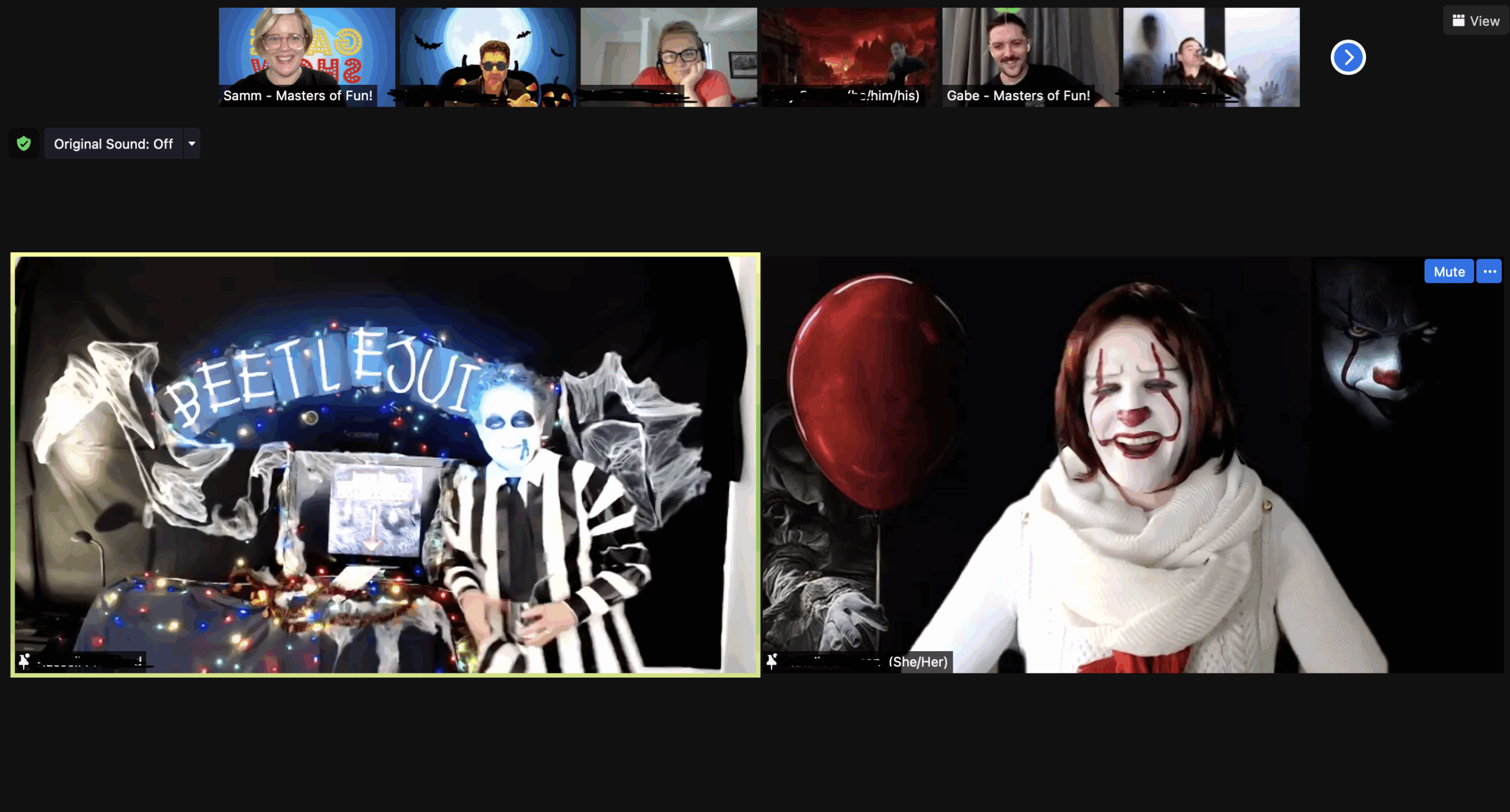 Halloween online game show