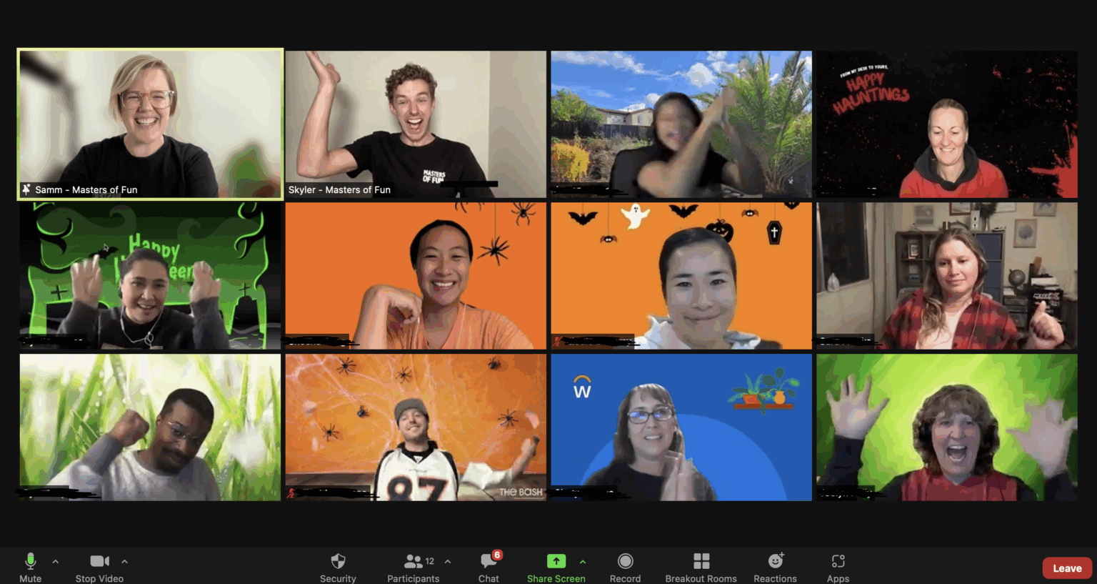 Halloween virtual game show