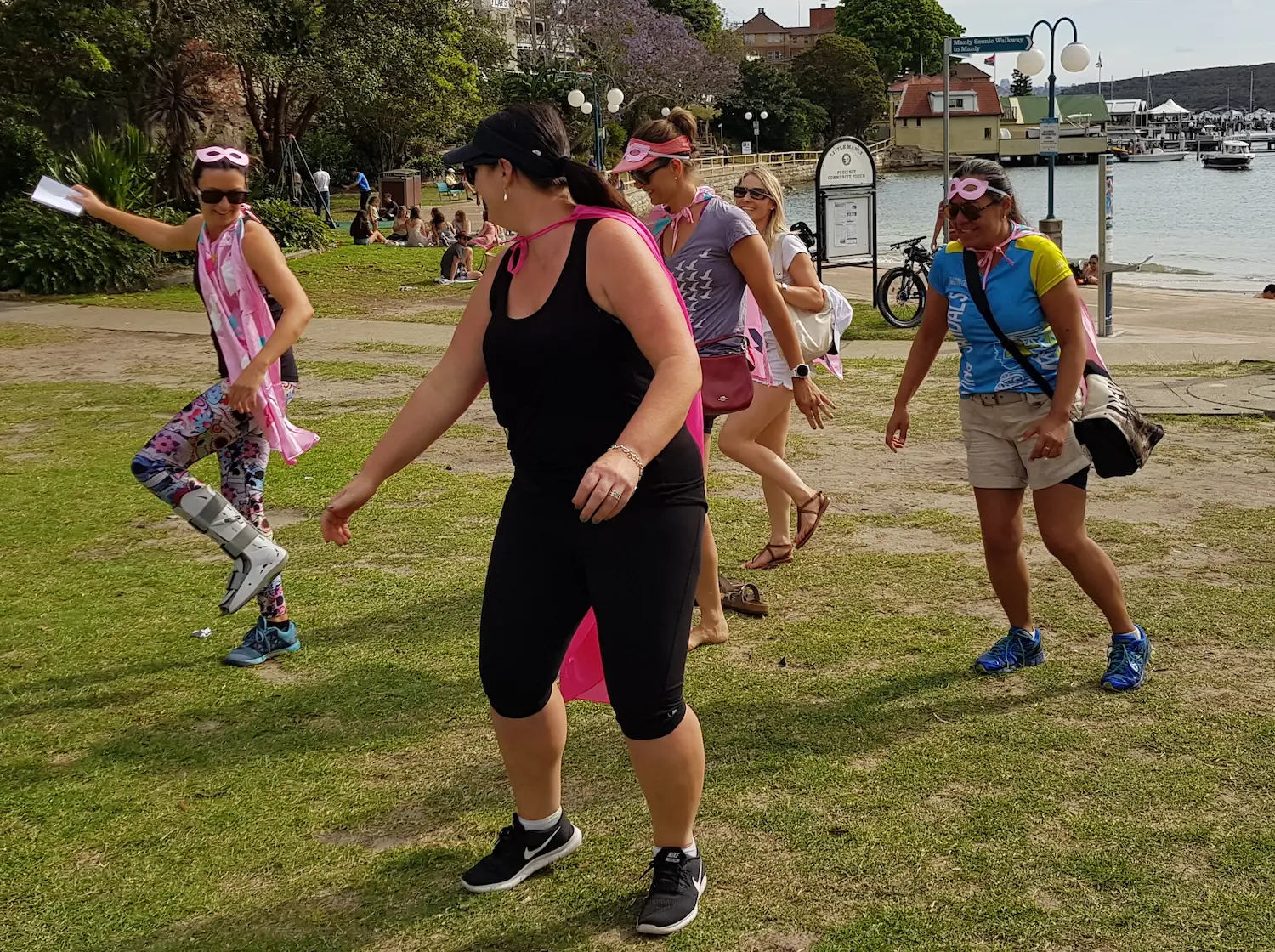 Dancing dress ups Manly Race